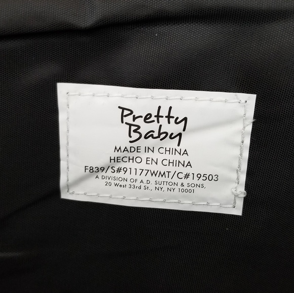 PRETTY BABY | black photo diaper bag - Picture 5 of 6